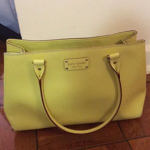 Kate Spade neon yellow/green purse